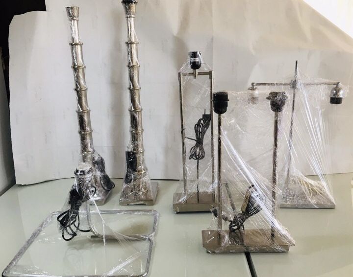 Candeeiro Moderno (Inox + cromado + ferro etc) - NOVOS