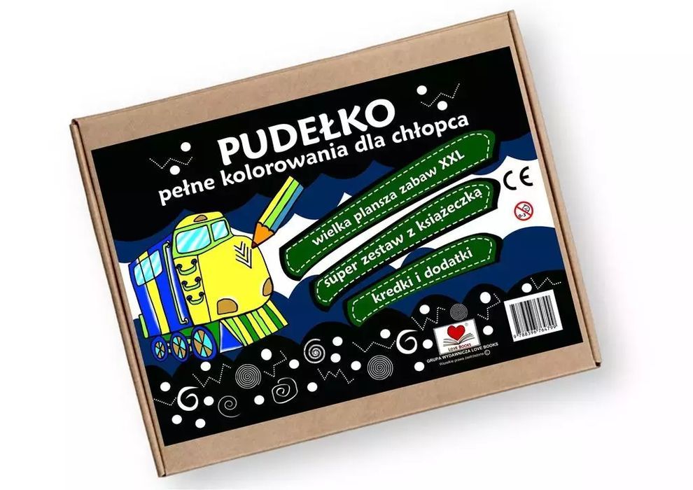 Pudełko Pełne Kolorowania Dla Chłopca  Nowa