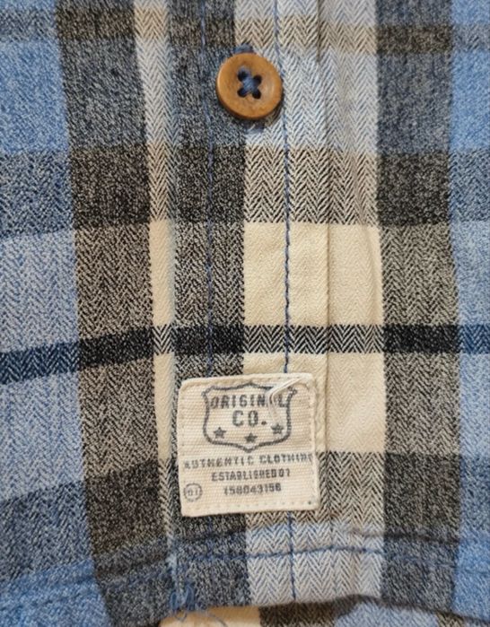 Koszula chłopięca w kratkę z długim rękawem F&F, 100% bawełna