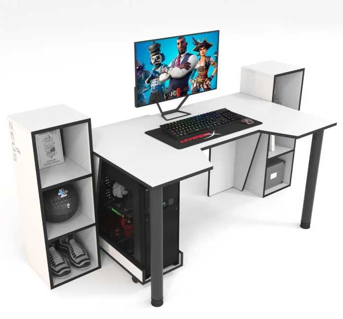 геймерский компьютерный стол игровой RED 5 с тумбами стіл геймерський