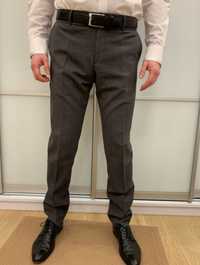 Мужские деловые брюки (серые)