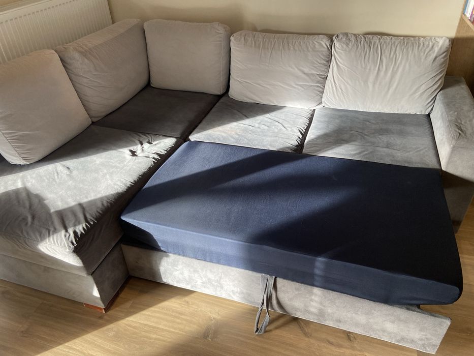 Narożnik kanapa z funkcją spania