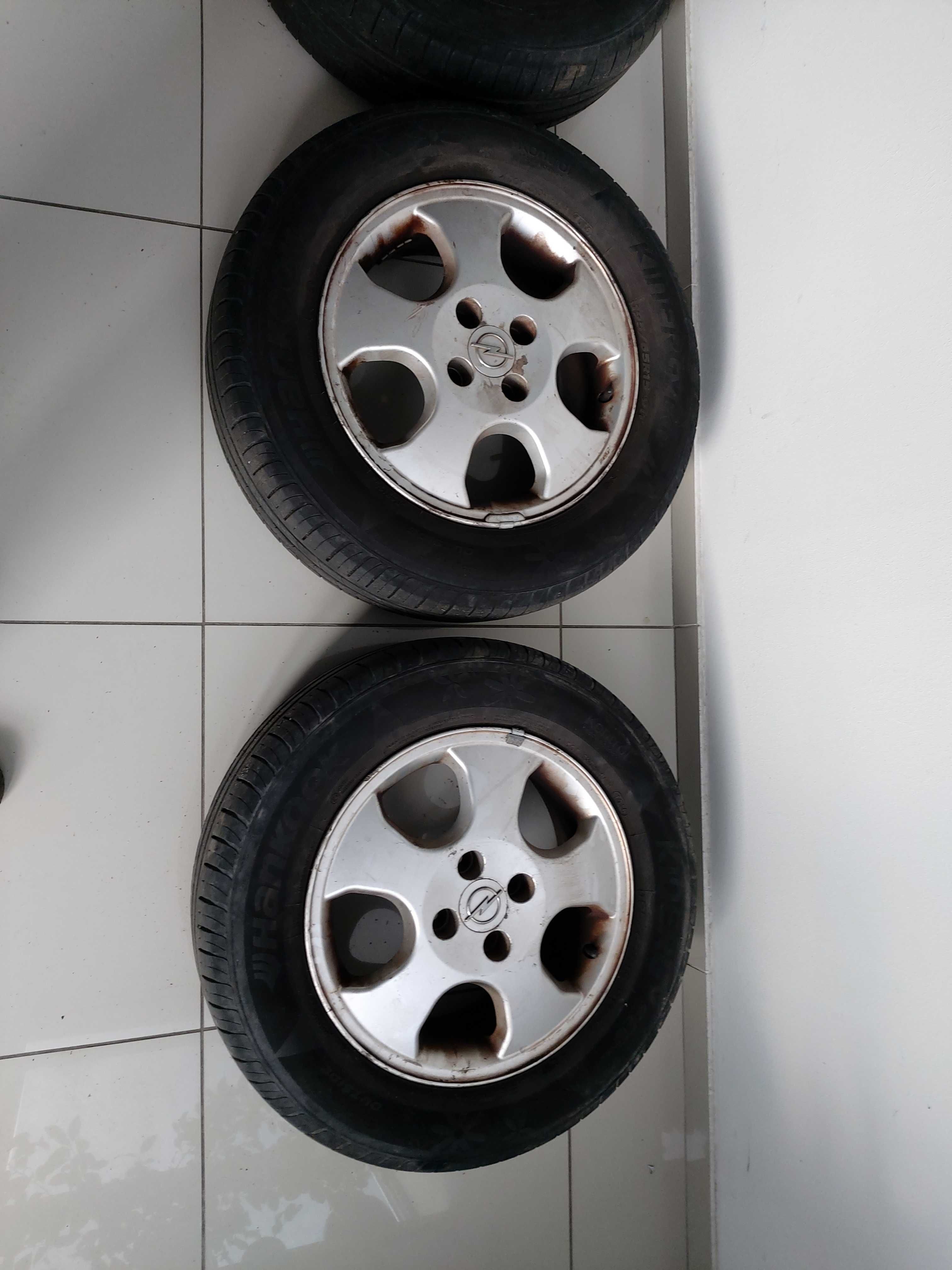 Koła do Opel Astra G aluminiowe felgi opony letnie Hankook Kinergy Eco