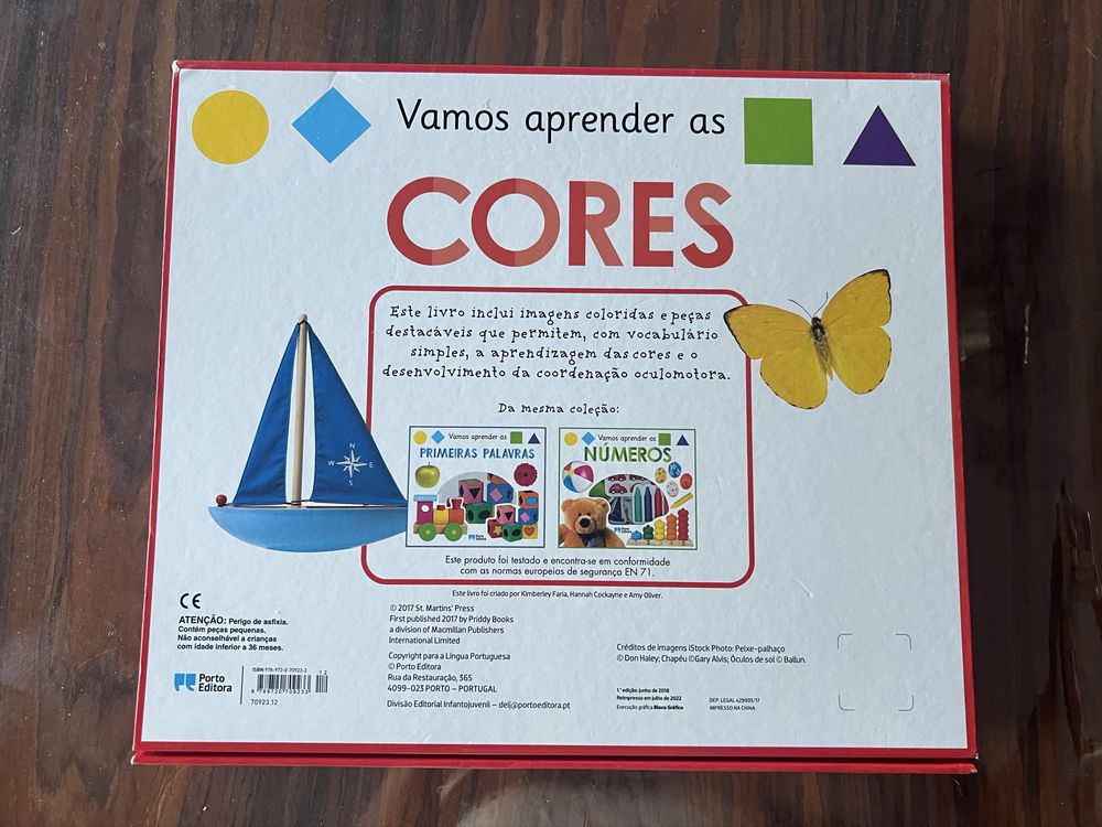 Livro puzzle Vamos aprender com as cores