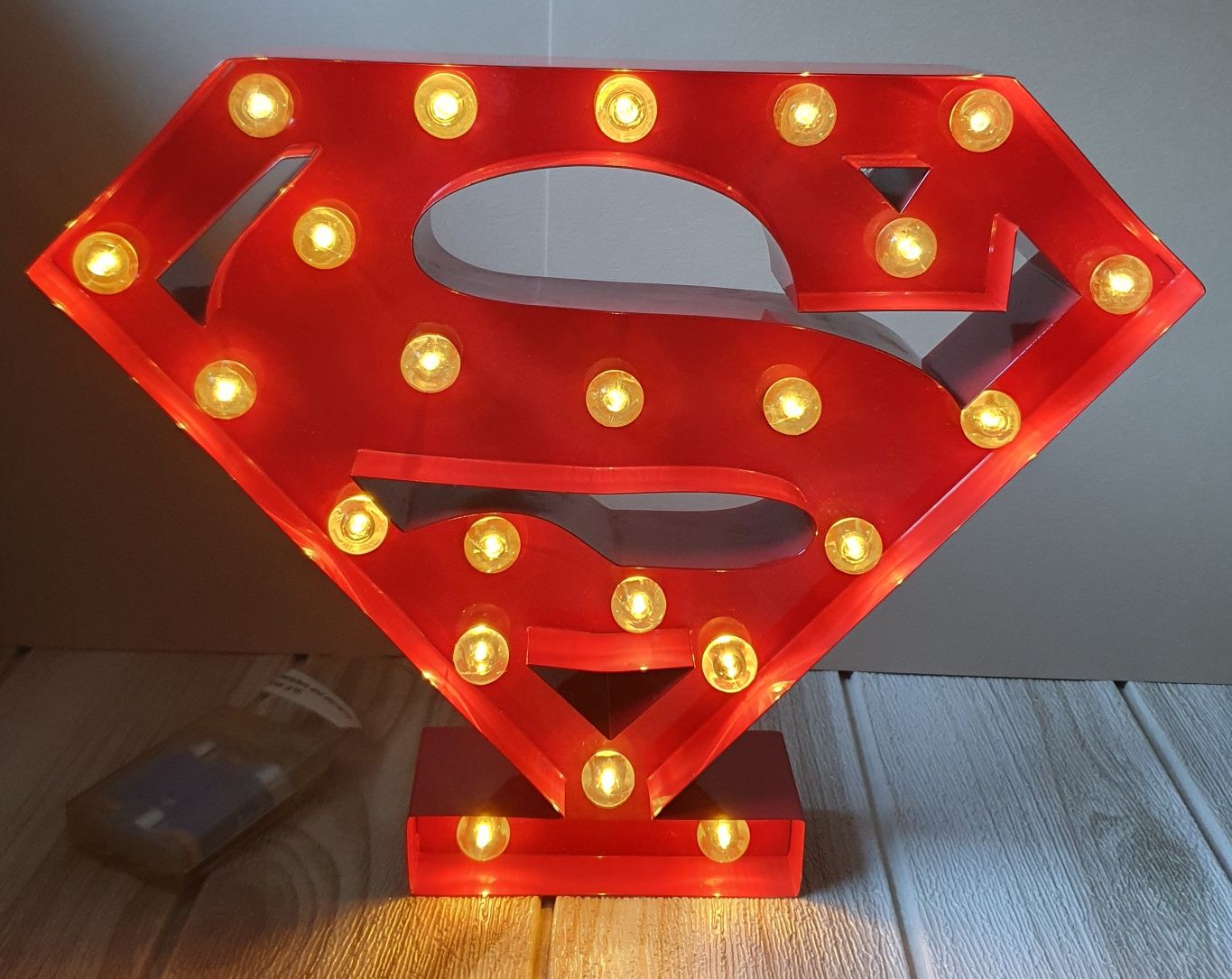 Neon lampka Superman