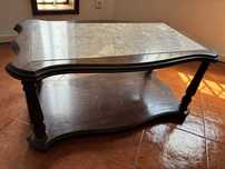 Mesa apoio com marmore