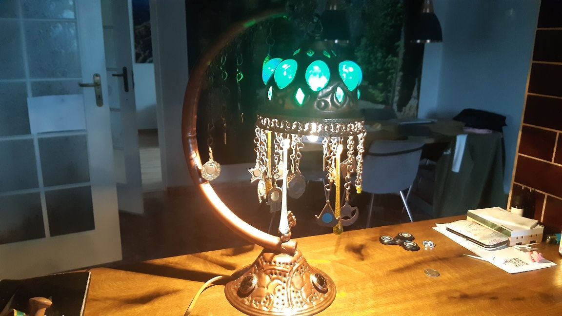 Stara lampa miedziana