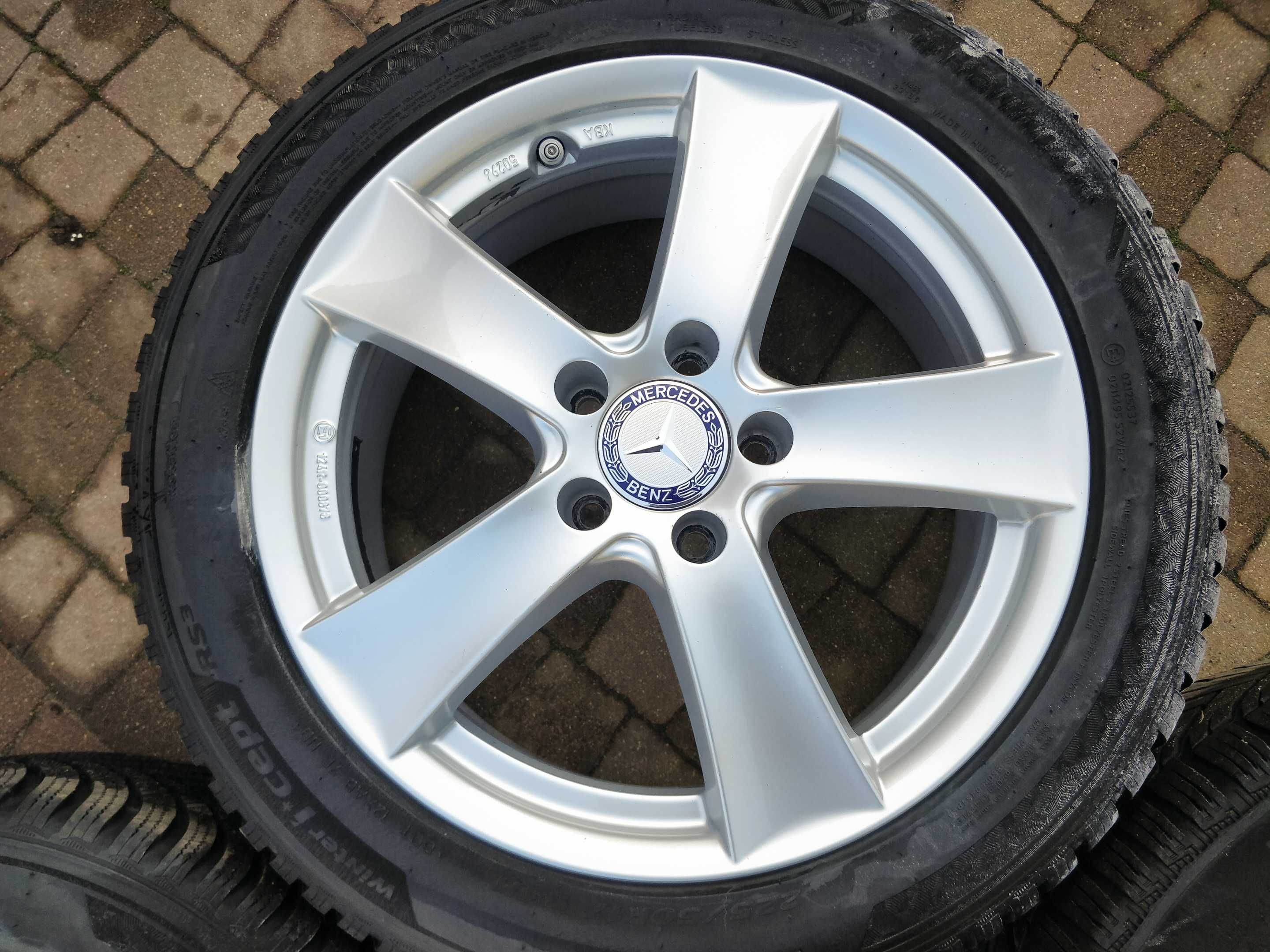 3384. Alufelgi 17" koła zimowe Mercedes W205 5x112 225/50/17 Michelin