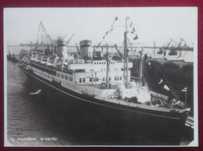 Pocztówka M/S Piłsudski w Gdyni lata 20-30 XX w.