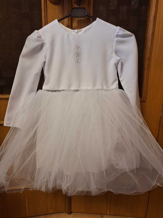 Новорічне плаття сніжинки 110 розмір