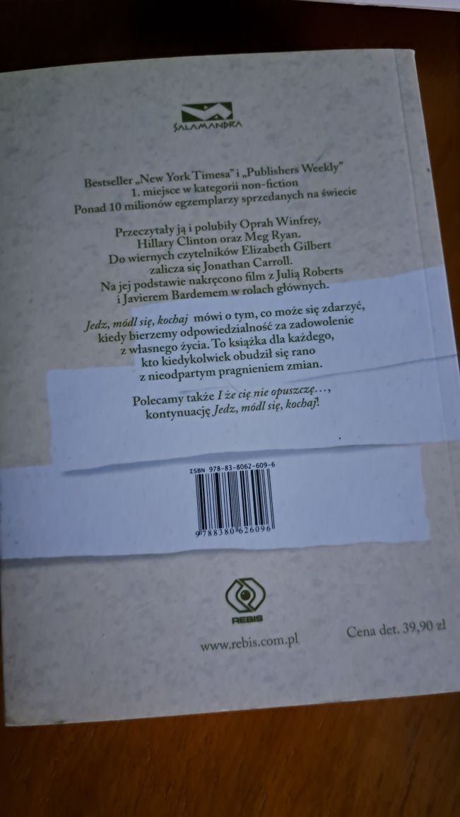 Jedz, módl się i kochaj - książka