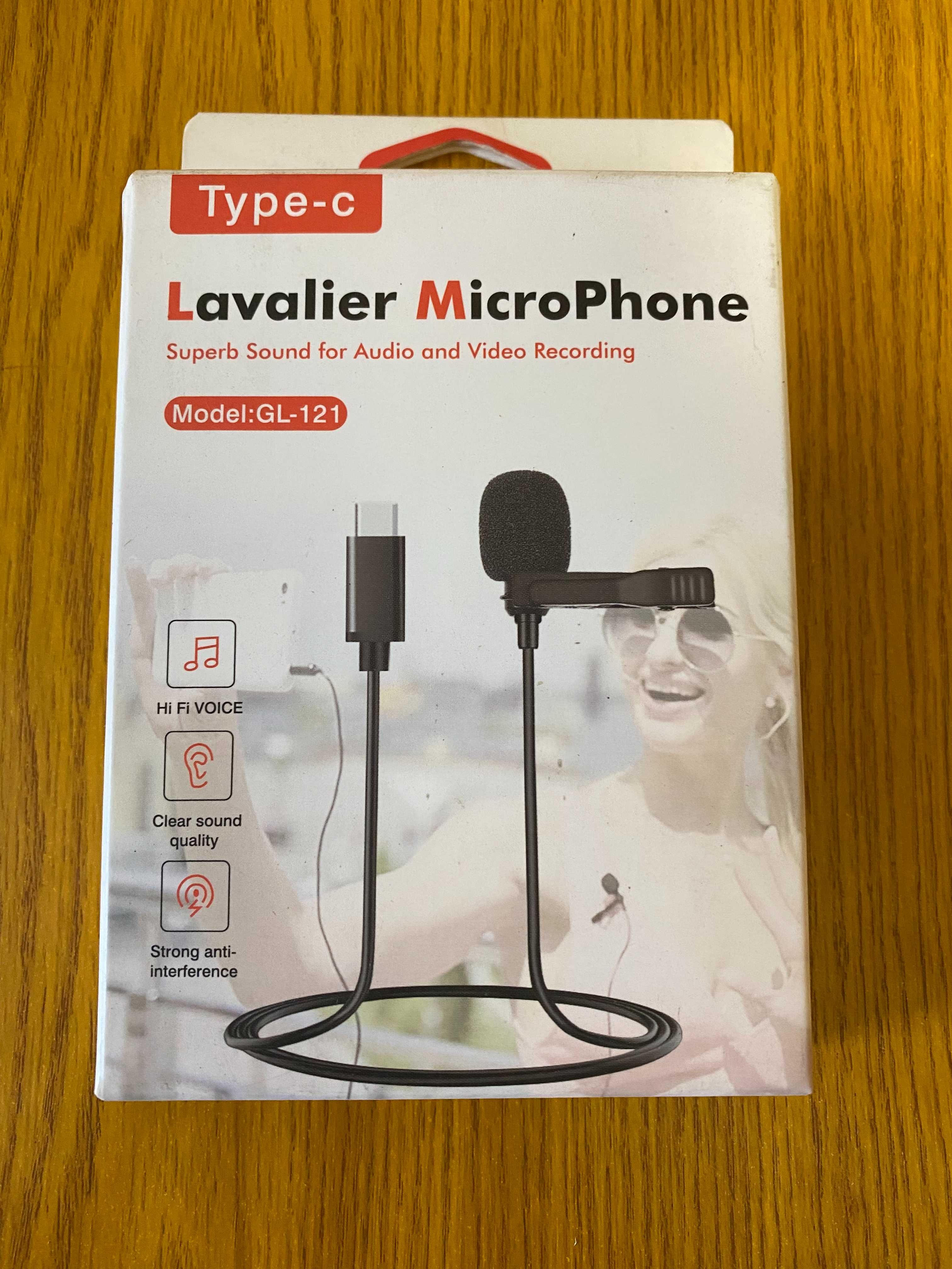 Микрофон Media Microphone DM Type-C MK-3 Петличный микрофон  Петличка