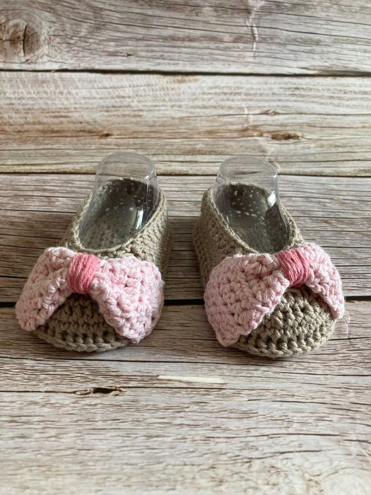 Baleriny niemowlęce niechodki 9 cm - HANDMADE