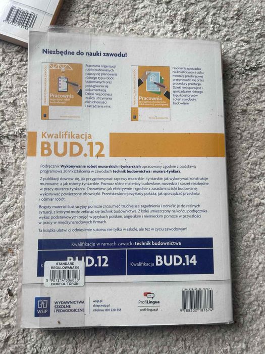 Ksiazka Wykonywanie robot muraskich i tynkarskich BUD 12