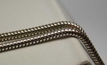 Srebrny łańcuszek linka żyłka 45,5 cm. 2,32 mm. FBM.