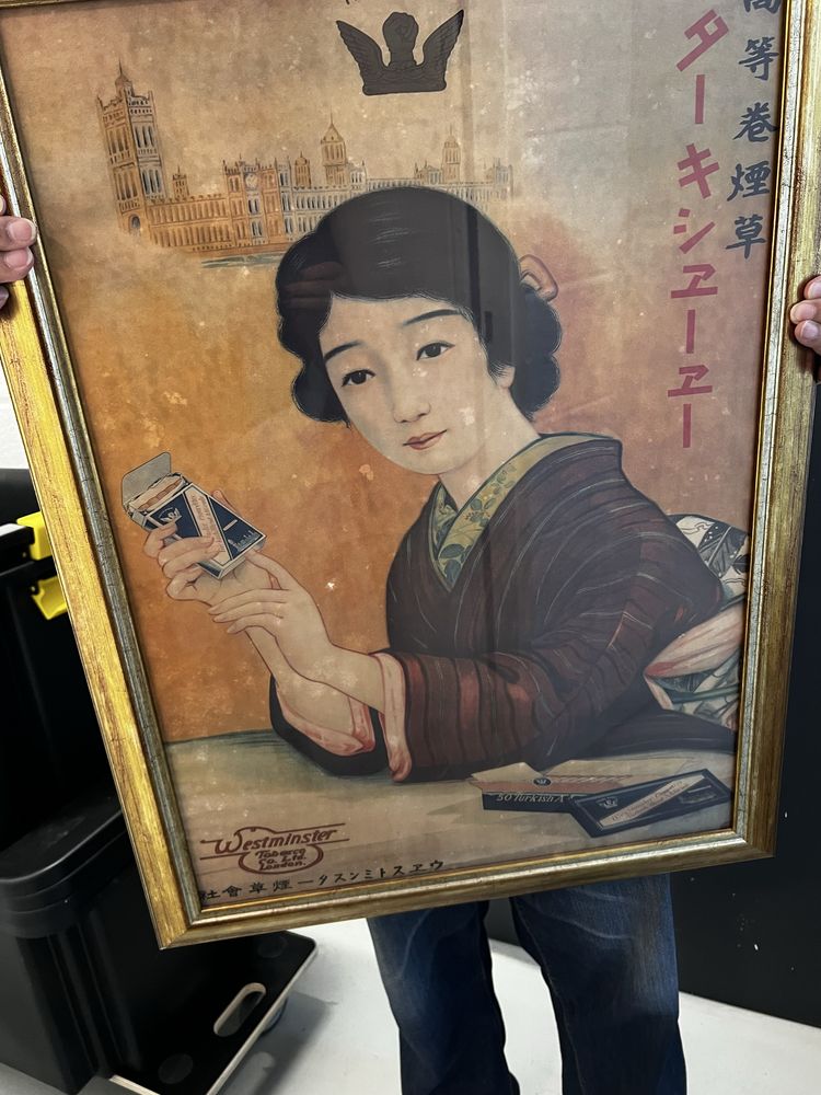 Quadro com imagem antiga chinesa
