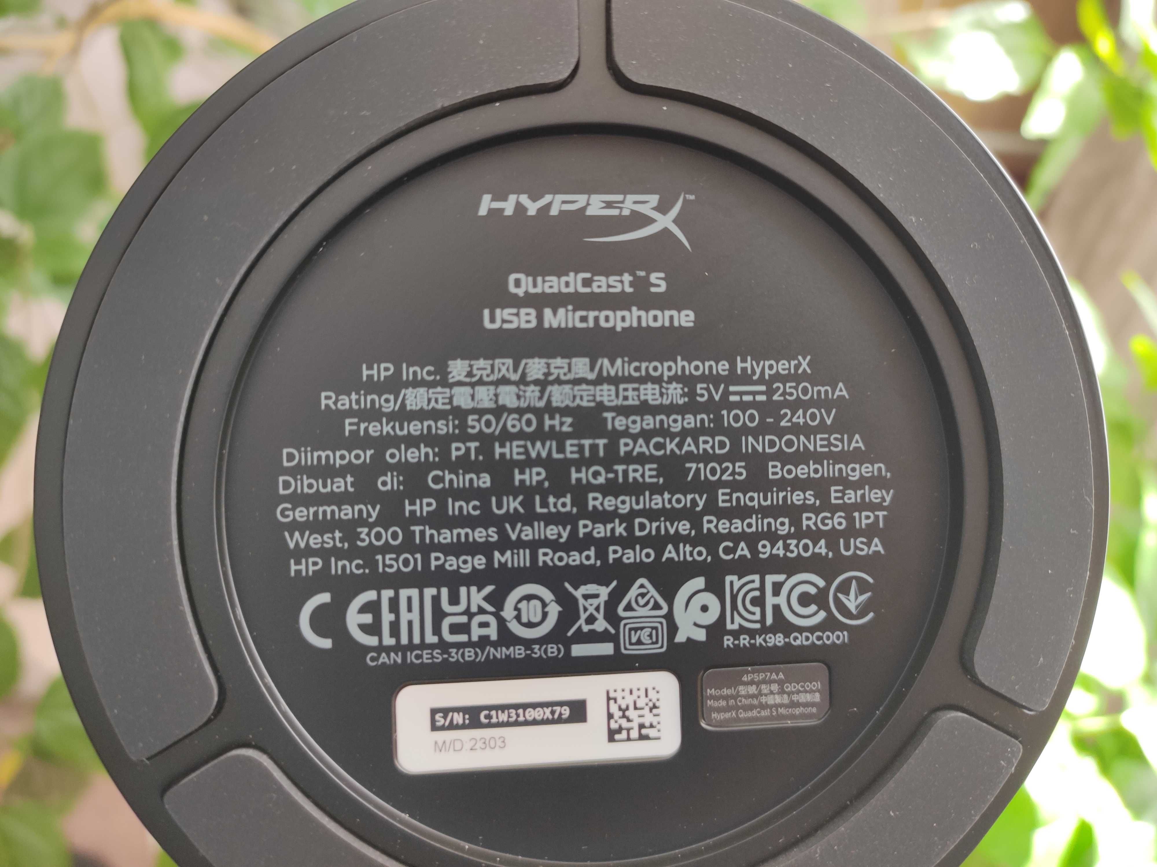 Мікрофон  HyperX QuadCast S RGB LED
