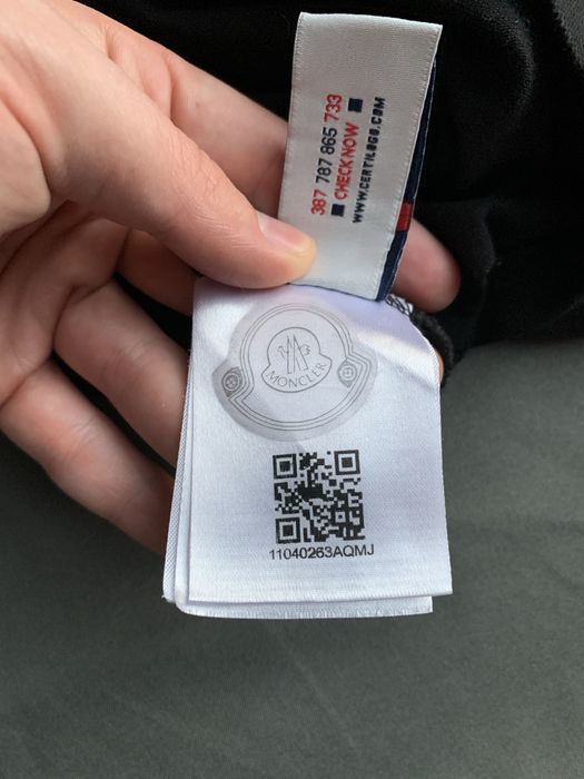 Поло Moncler чорне, стан ідеал (L/XL)