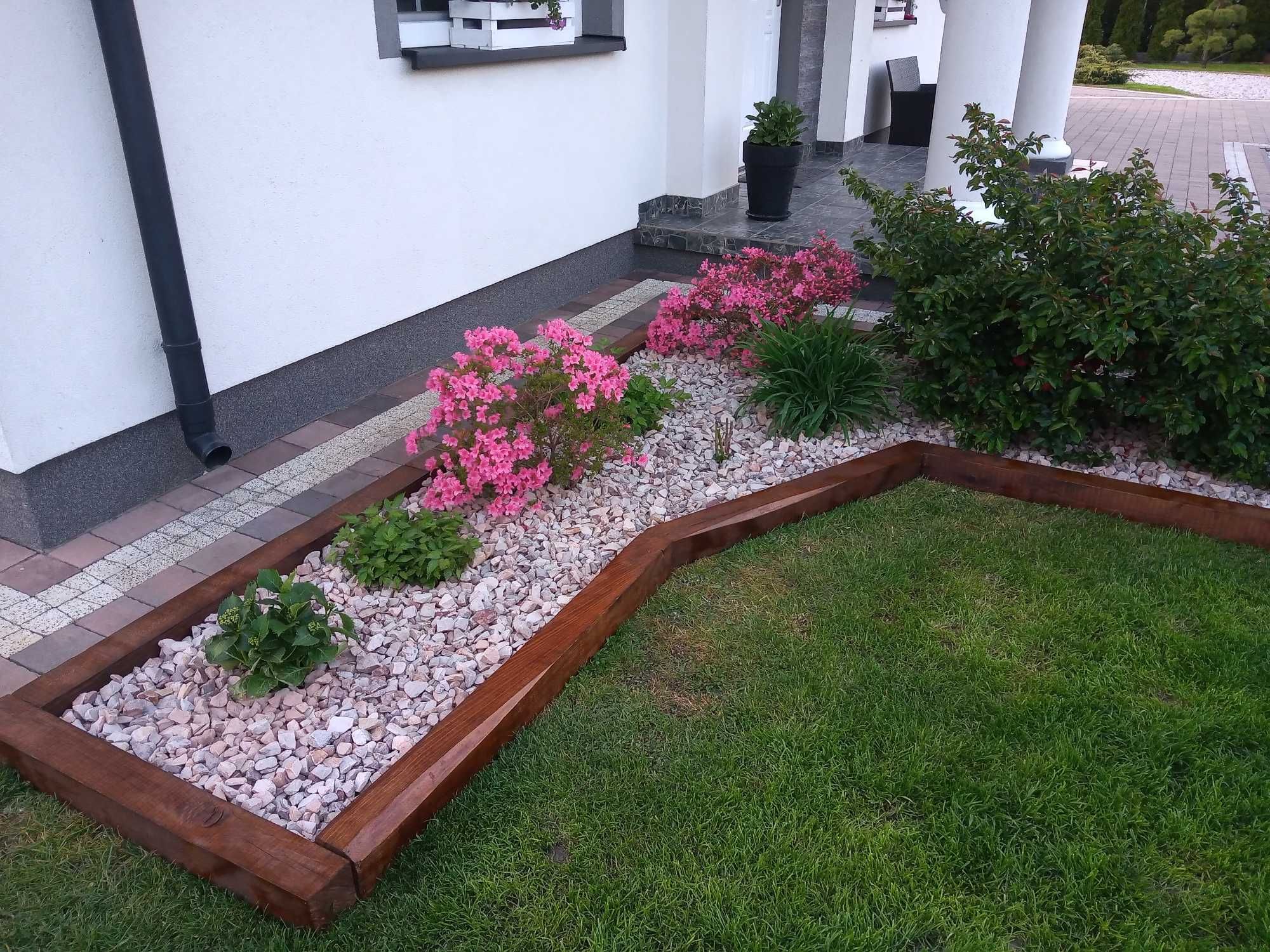 Podkłady ogrodowe ,palisady,podniesione rabaty, grządki,mur oporowy