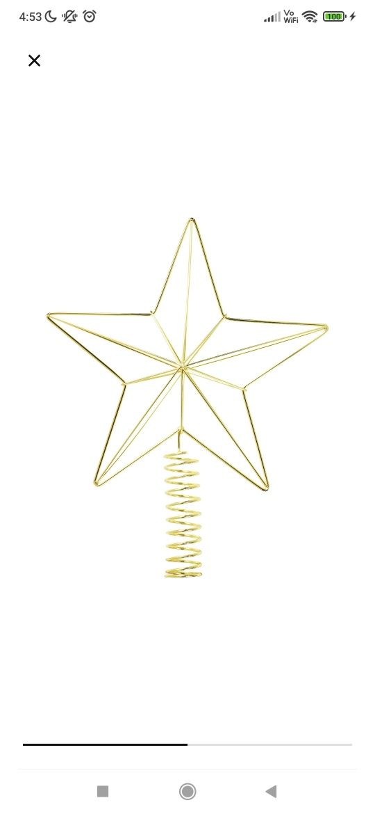 Gwiazda na choinkę świáteczna ikea