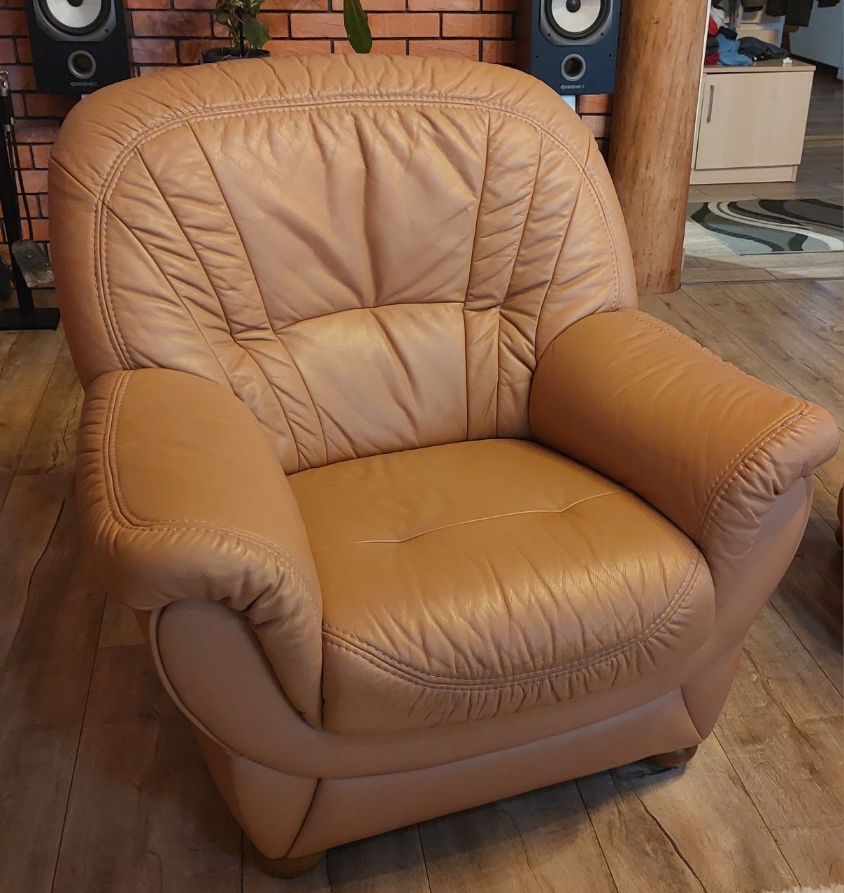 Komplet wypoczynkowy Sofa Kanapa Fotel Podnóżek