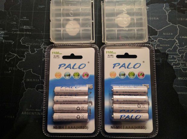 Аккумуляторы Palo AAA мизинчиковые Ni-MH Аккумуляторные батарейки