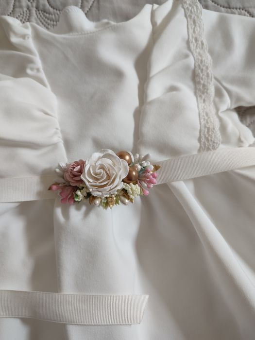 Sukienka na chrzest zestaw