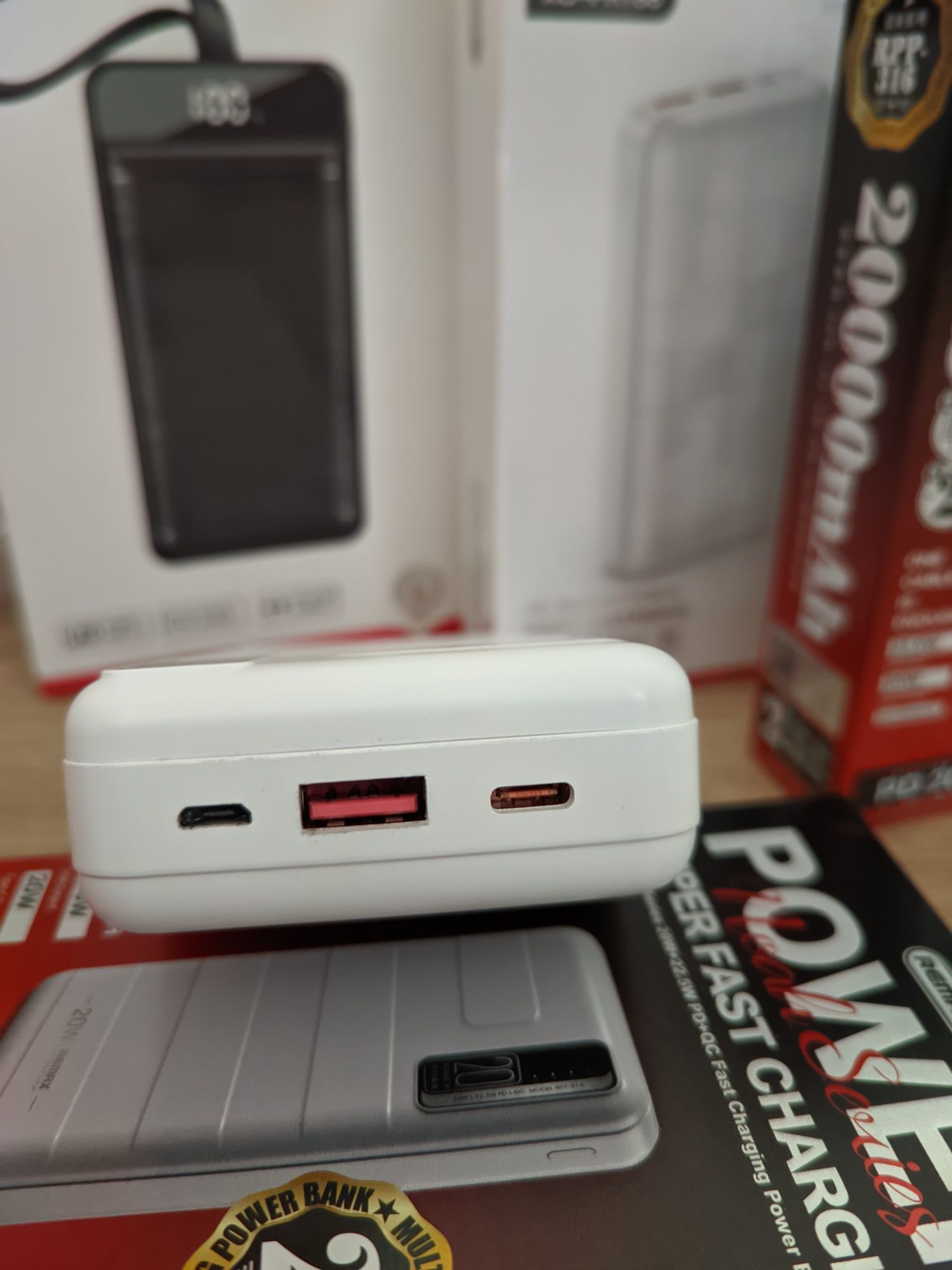 Хіт сезону!!! Павербанк pr188 та rpp316, 20000 Mah, 20w Quick Charging