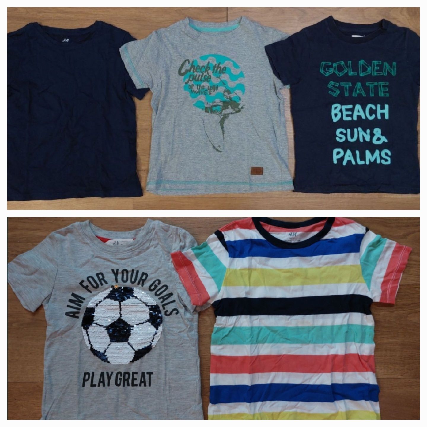 Conjunto 5 Tshirts de menino 4/5 anos