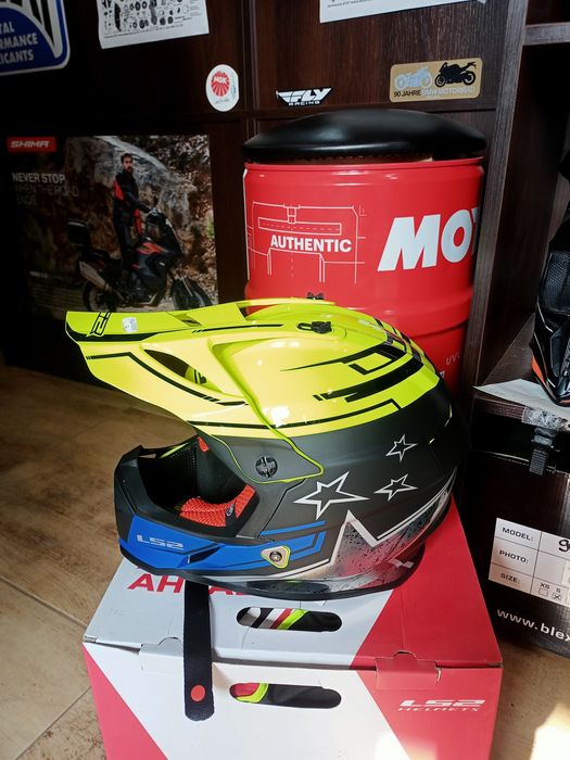 kask LS2 MX437  FAST EVOI MATT BLACK crosowy enduro