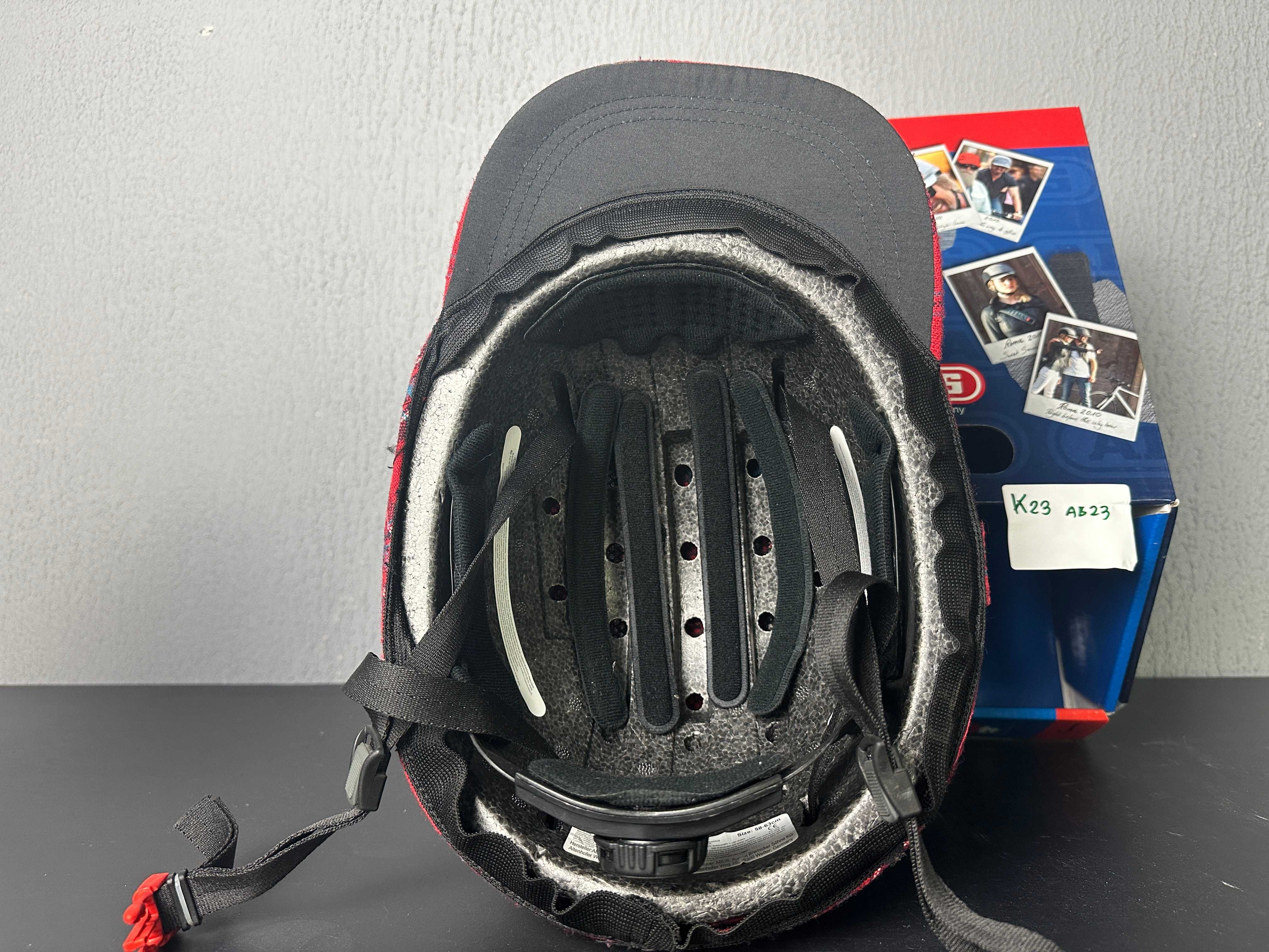 Kask ABUS Metronaut tartan red L