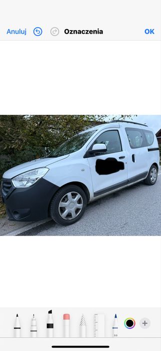Dacia Dokker , FV,2 drzwi przesuwne ,hak ,gaz ,butla ważna do 2035