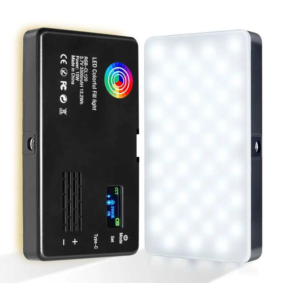 Накамерне RGB LED відеосвітло ULANZI RGB Black white