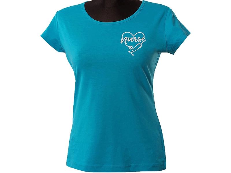 Koszulka damska NURSE Pielęgniarka turkusowa (XXL)