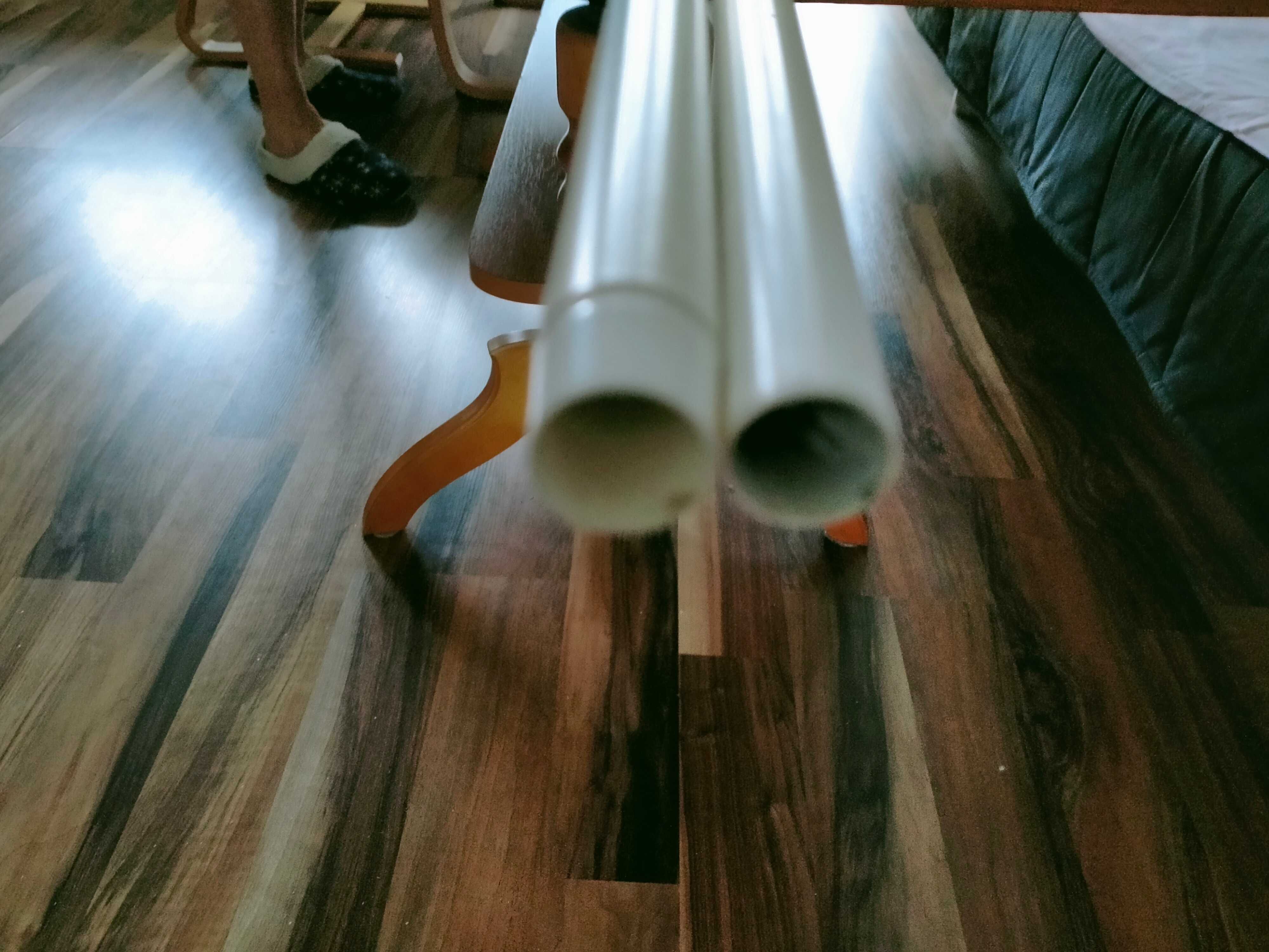 karnisze ikea plastykowe  białe i szare