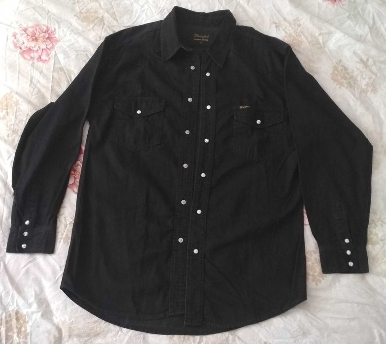 Рубашка джинсовая с длинными рукавами Wrangler, размер 50 (XL)