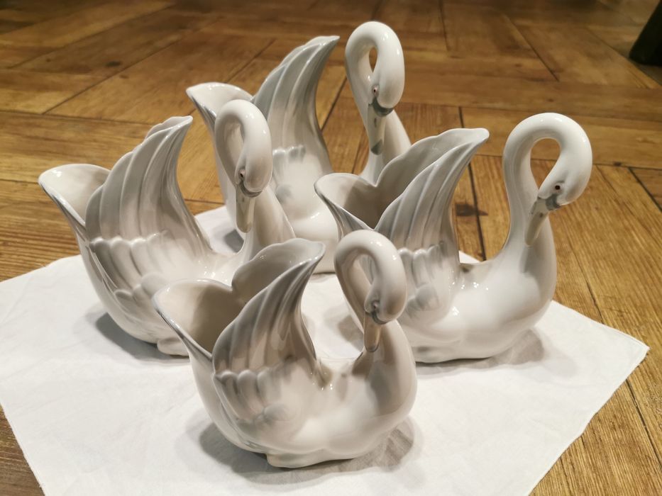 Łabędzie porcelanowe hiszpańskie Zaphir