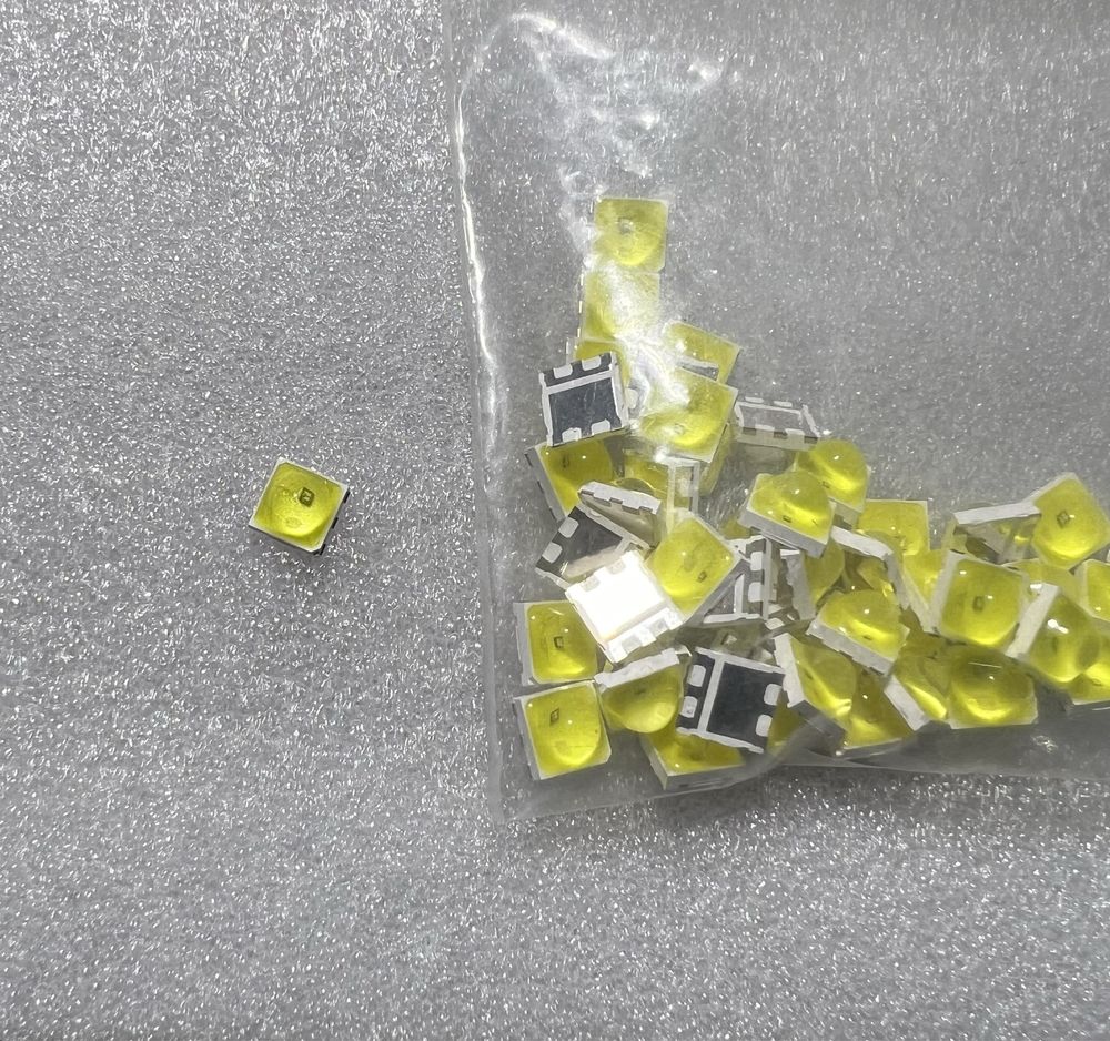 UV LED 1W smd 365+395nm 3.2-4.2v ультрафиолетовый 5грн