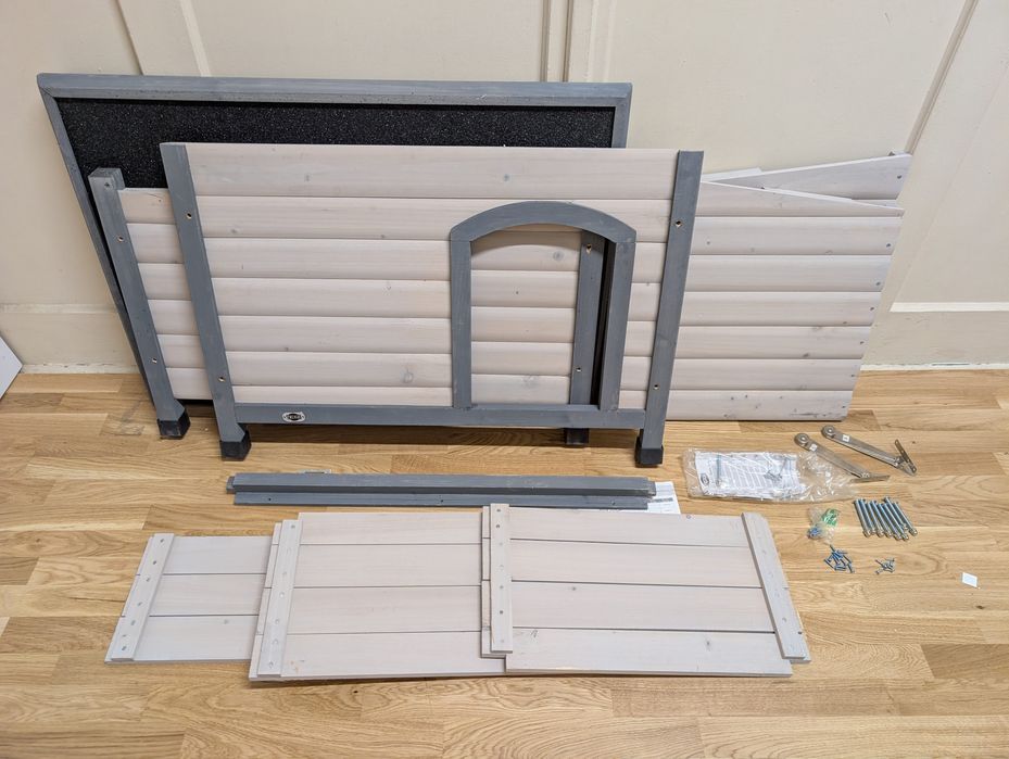 Trixie Classic Natura Buda dla Psa z Płaskim Dachem S-M 85x60x58cm