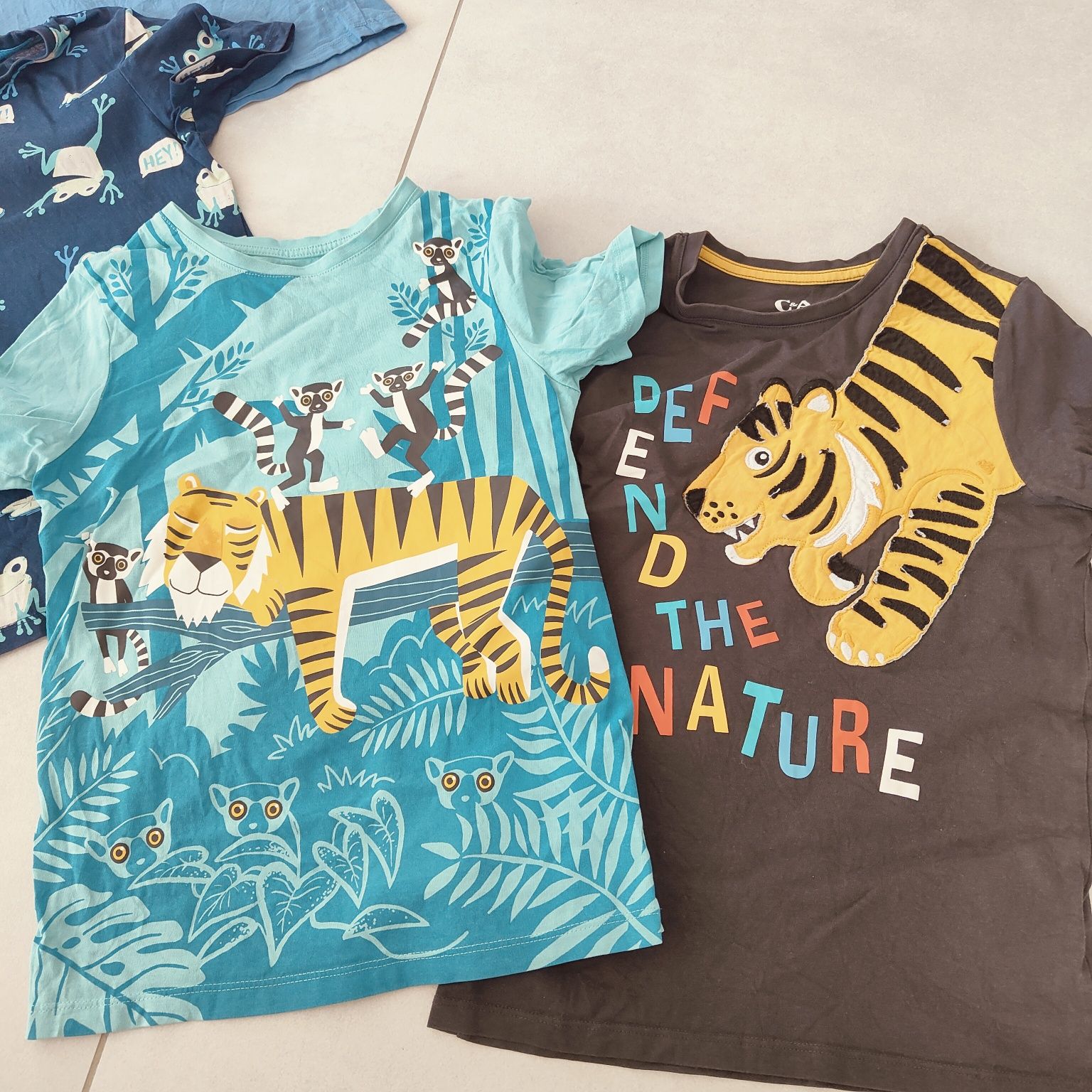 T-shirty bluzki koszulki 140 C&A zestaw