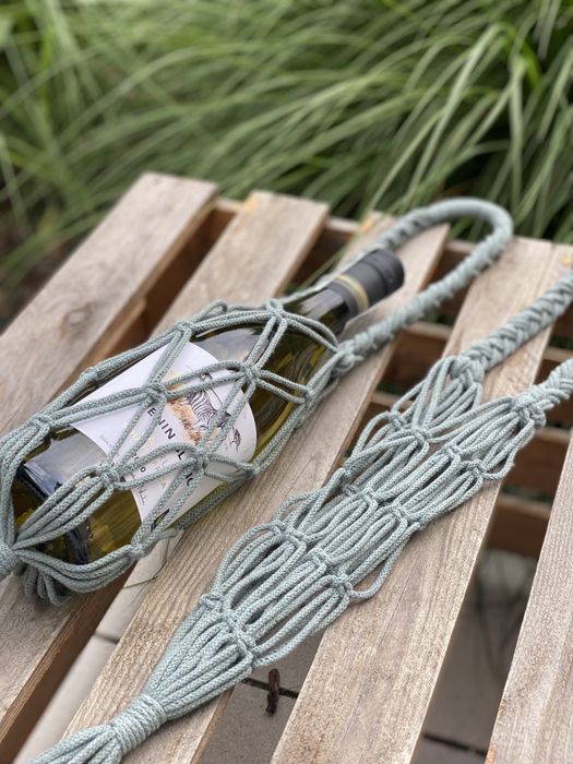 Torebka siatka na butelke/ na wino/ prezent