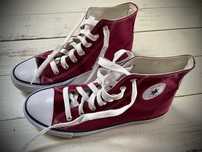 Trampki wysokie bordowe 42