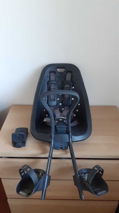 THULE Yepp Mini lekki fotelik rowerowy montowany z przodu i kluczyki