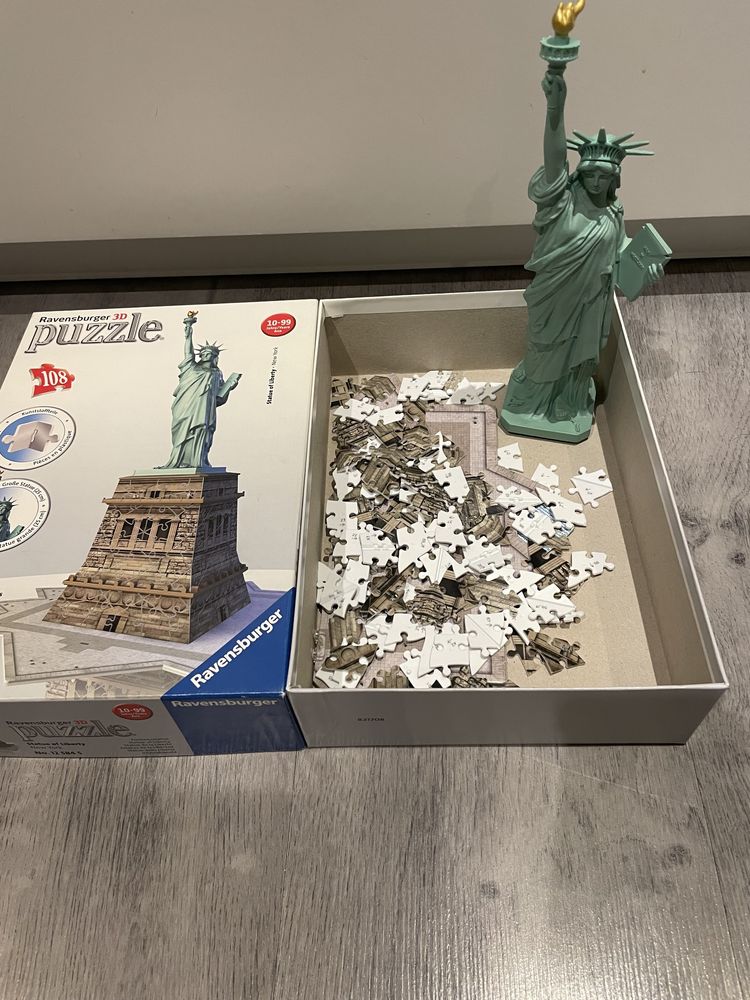 Puzzle 3 D Statua wolności .