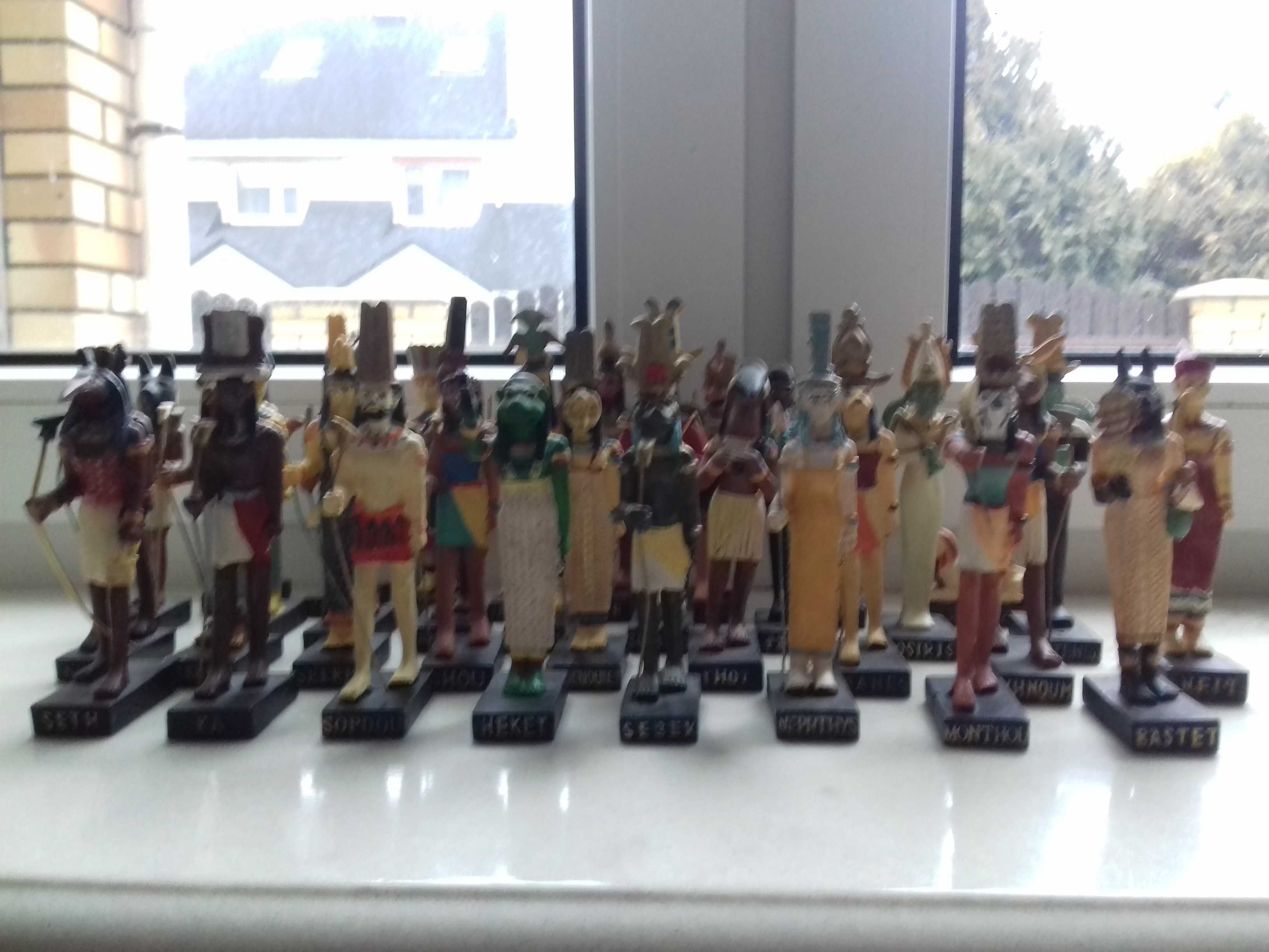 Figurki Bogowie i Faraonowie Egiptu - zestaw 5 sztuk