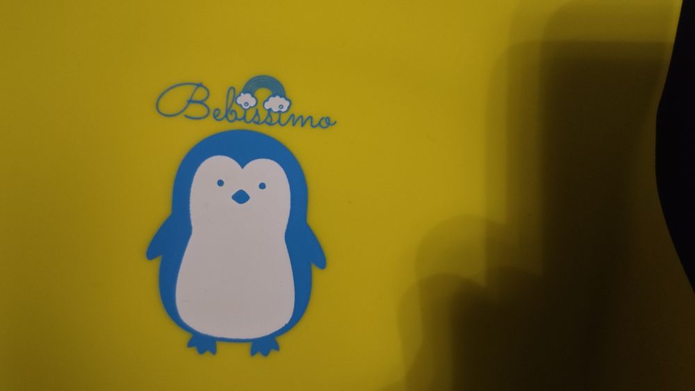 Śliniaczek żółty silikonowy