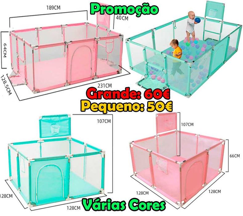 Parque infantil | baby playground | 2 tamanhos - NOVOS - PROMOÇÃO