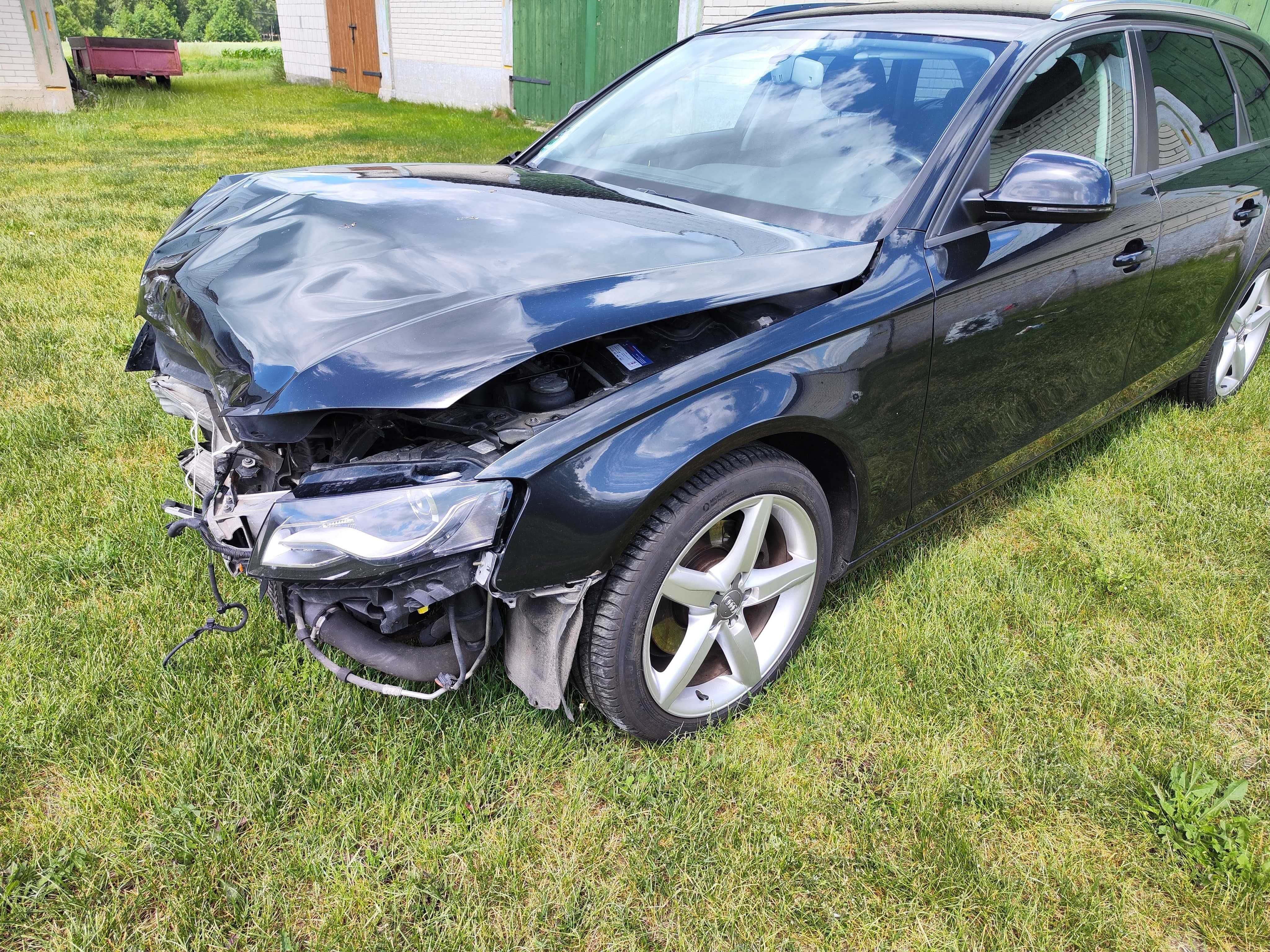 Audi A4 B8 | Uszkodzony przód | Serwisowany | Bogate wyposażenie