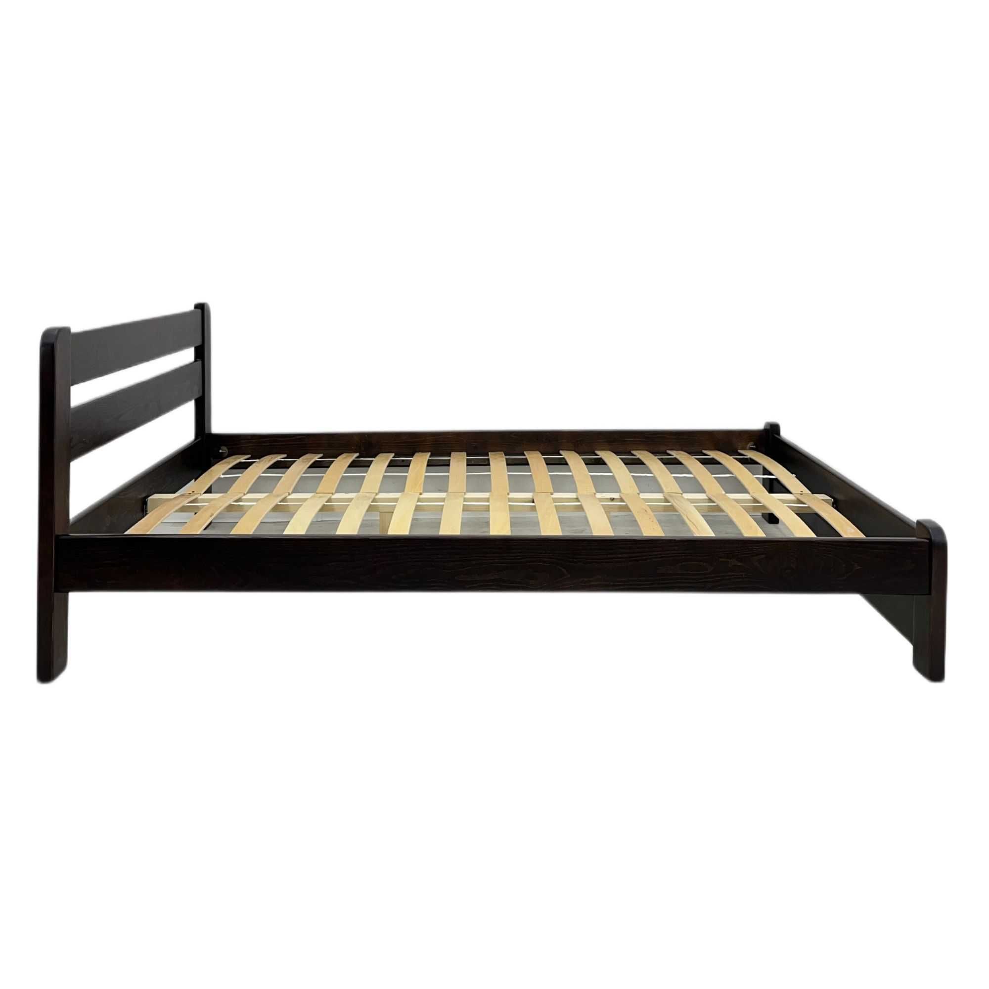 Ліжко масивне дерев'яне  міцне посилені ламелі односпальне двоспальне