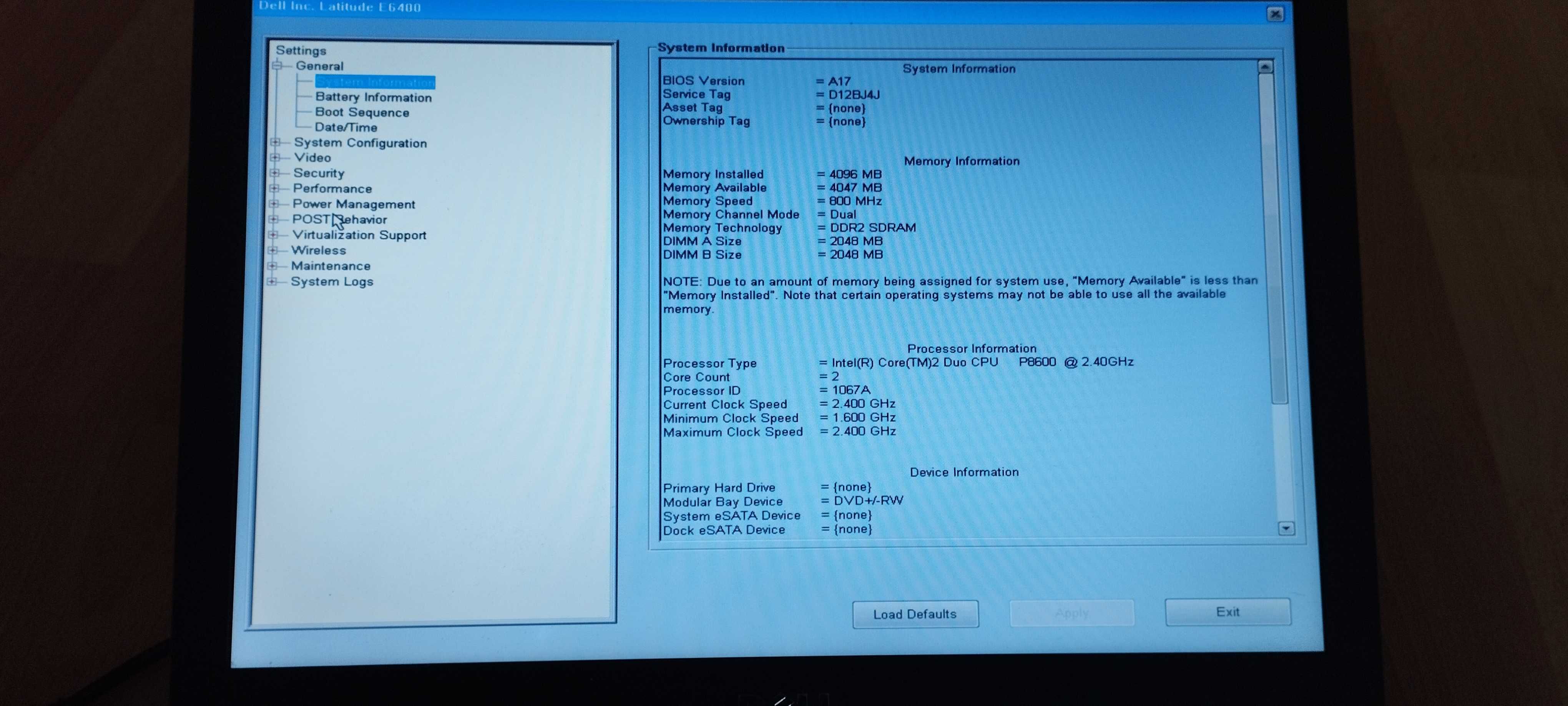 Dell Latitude E6400